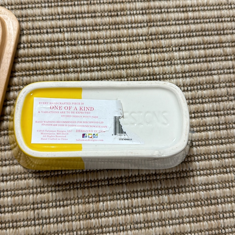 Talisman Designs Butter Dish “Butter Me Up “ - Picture 7 of 13